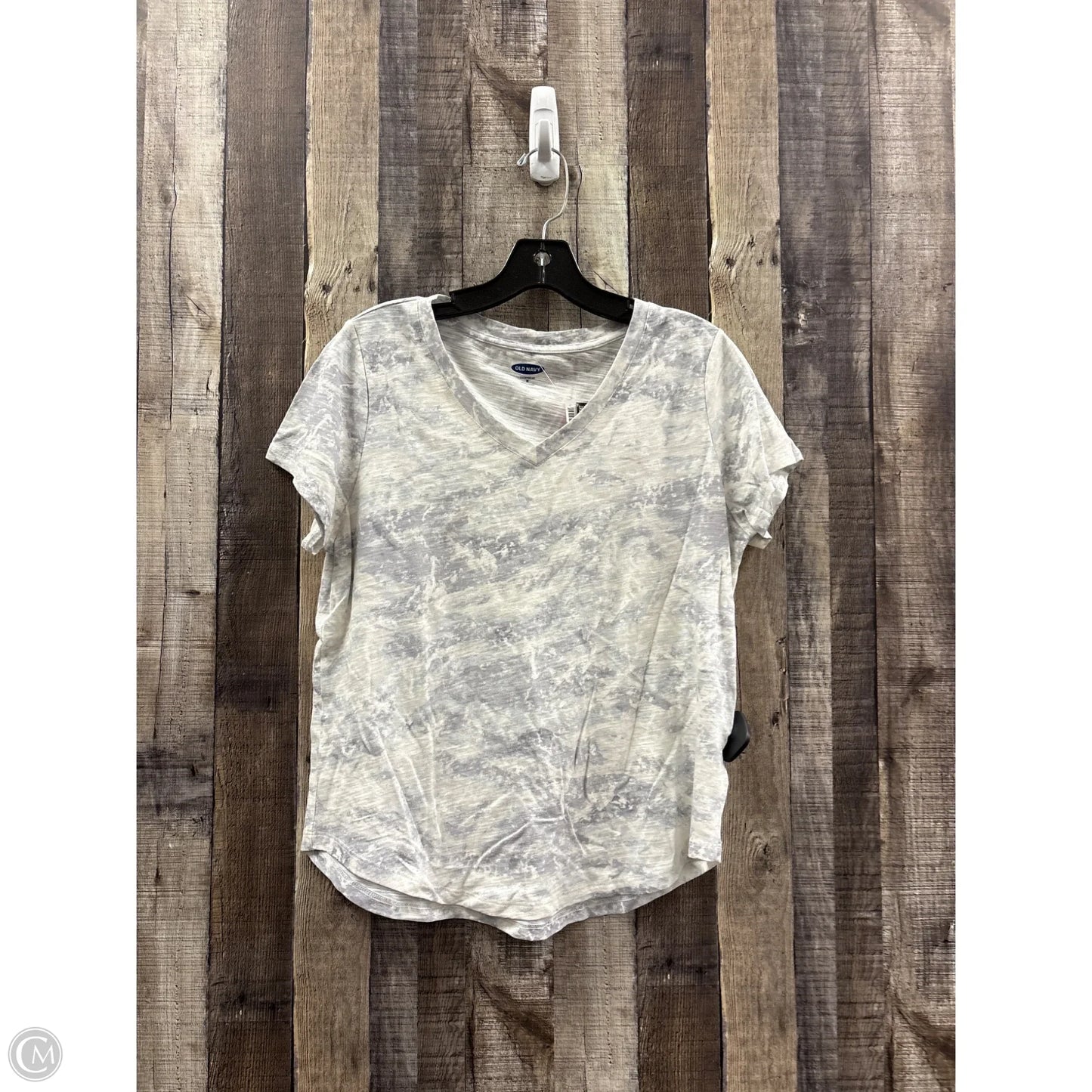 Top Short Sleeve Basic By Old Navy In Tie Dye Print, Size: M