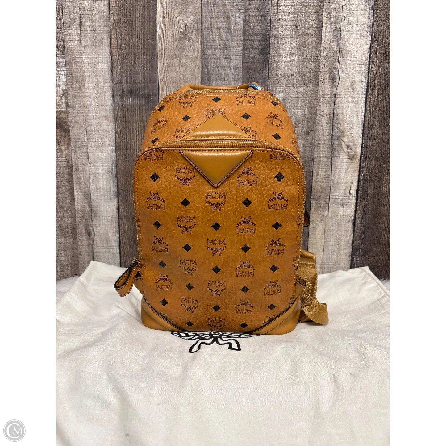 Backpack Luxury Designer By Mcm, Size: Large