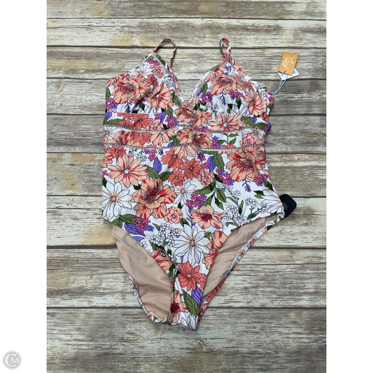 Swimsuit By Kona Sol In Floral Print, Size: Xl