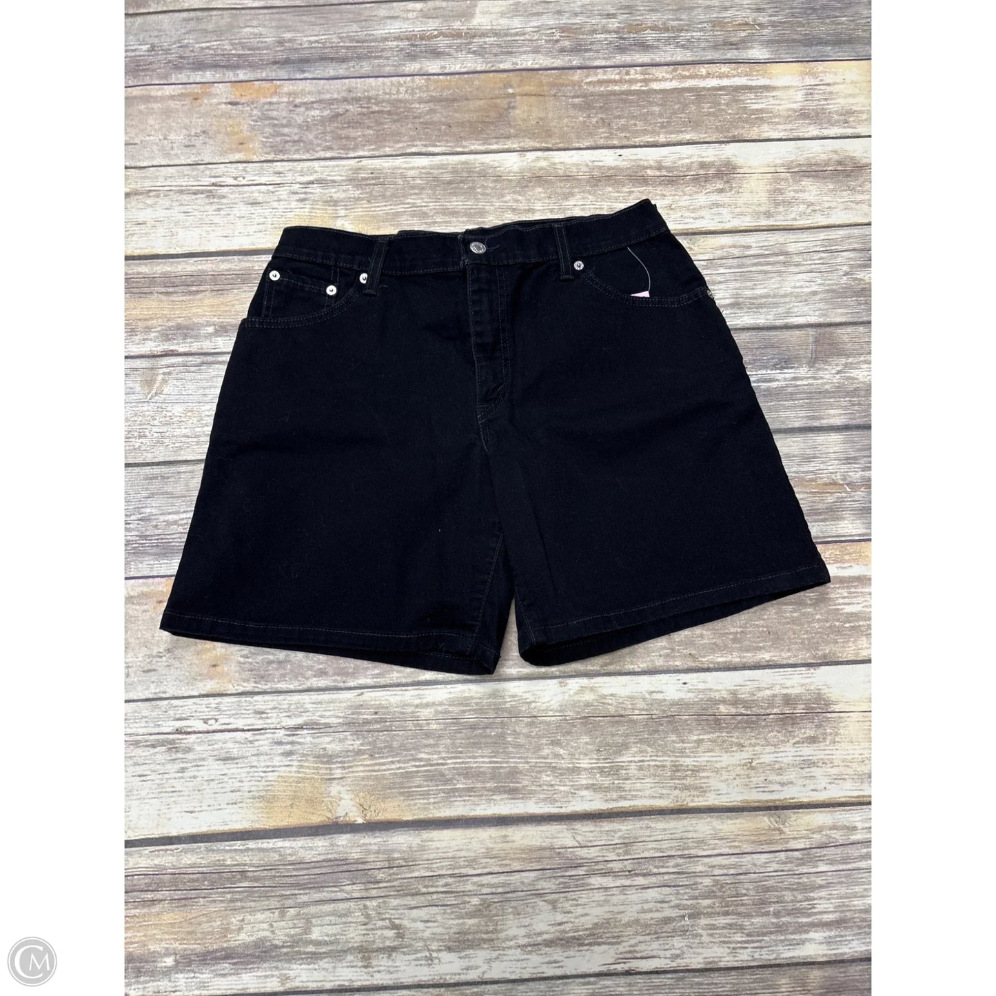 Shorts By Levis In Black Denim, Size: 12