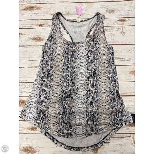 Athletic Tank Top By Balance Collection In Snakeskin Print, Size: L