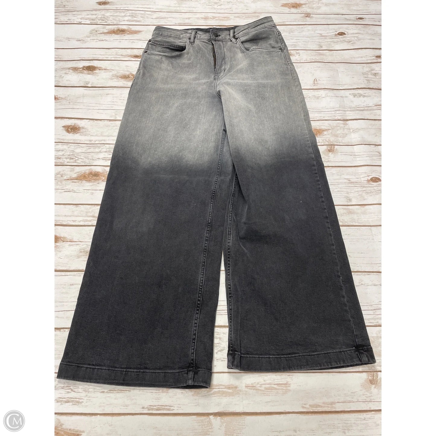 Jeans Wide Leg By Kenneth Cole In Grey, Size: 8