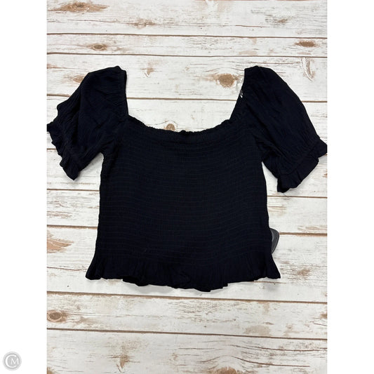 Top Short Sleeve By Rewind In Black, Size: S