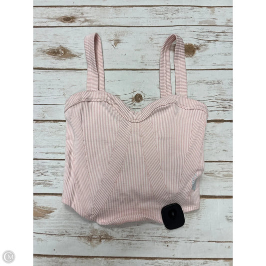 Top Sleeveless By Free People In Pink, Size: M