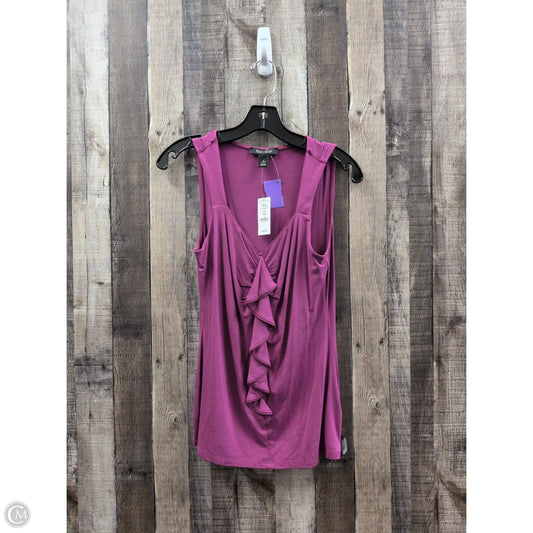 Top Sleeveless By White House Black Market In Purple, Size: S
