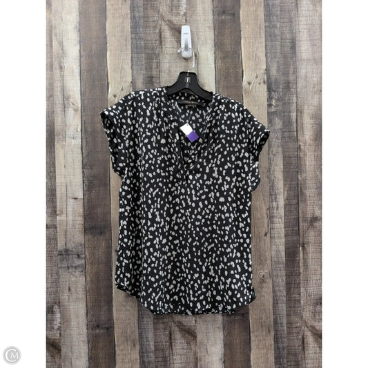 Top Sleeveless By Cynthia Steffe In Black & White, Size: S