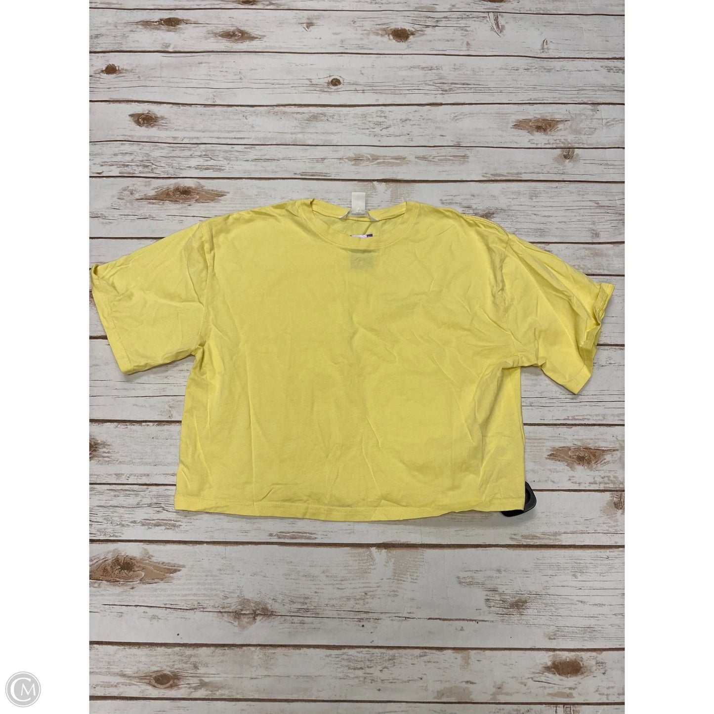 Athletic Top Short Sleeve By Athleta In Yellow, Size: S