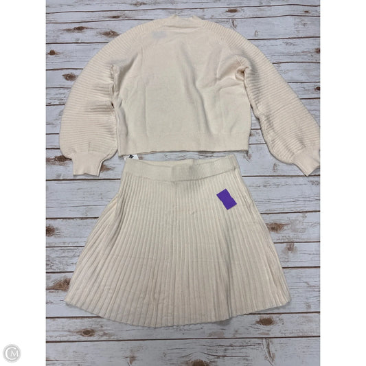 Skirt Set 2pc By Cme In Cream, Size: M