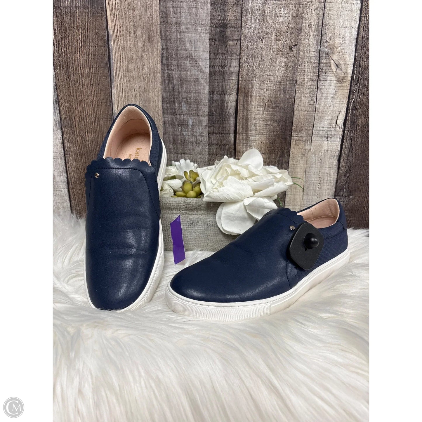 Shoes Designer By Kate Spade In Navy, Size: 8