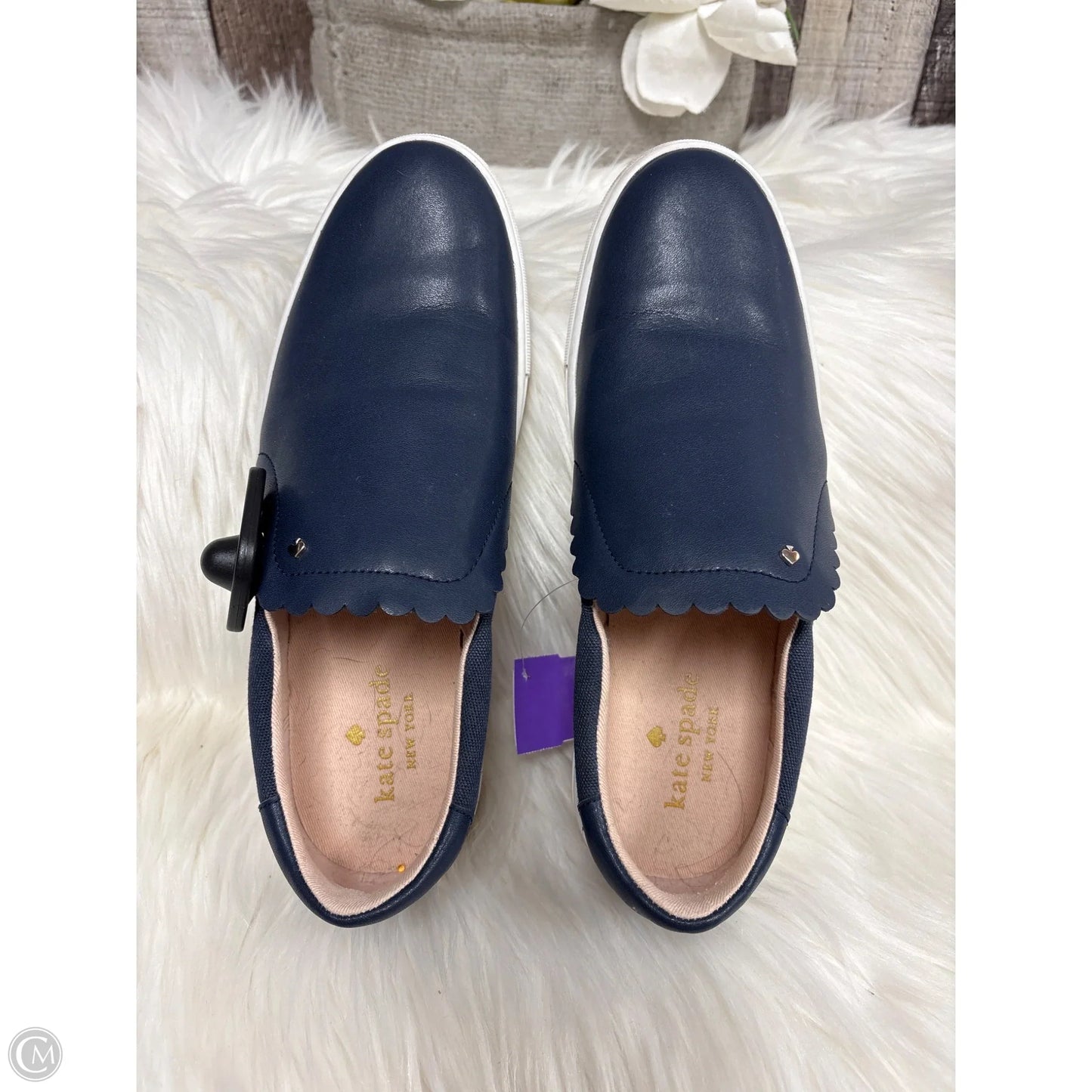 Shoes Designer By Kate Spade In Navy, Size: 8
