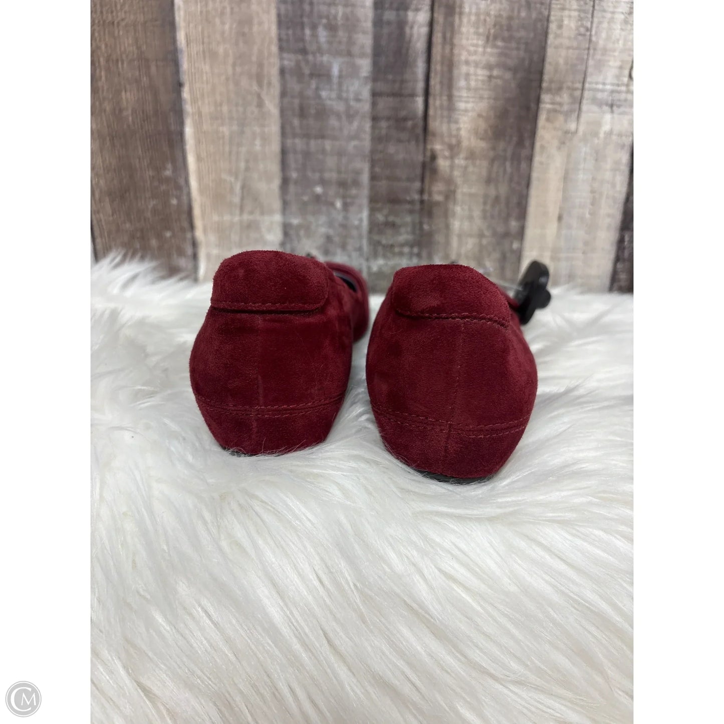 Shoes Flats By Ecco In Maroon, Size: 8