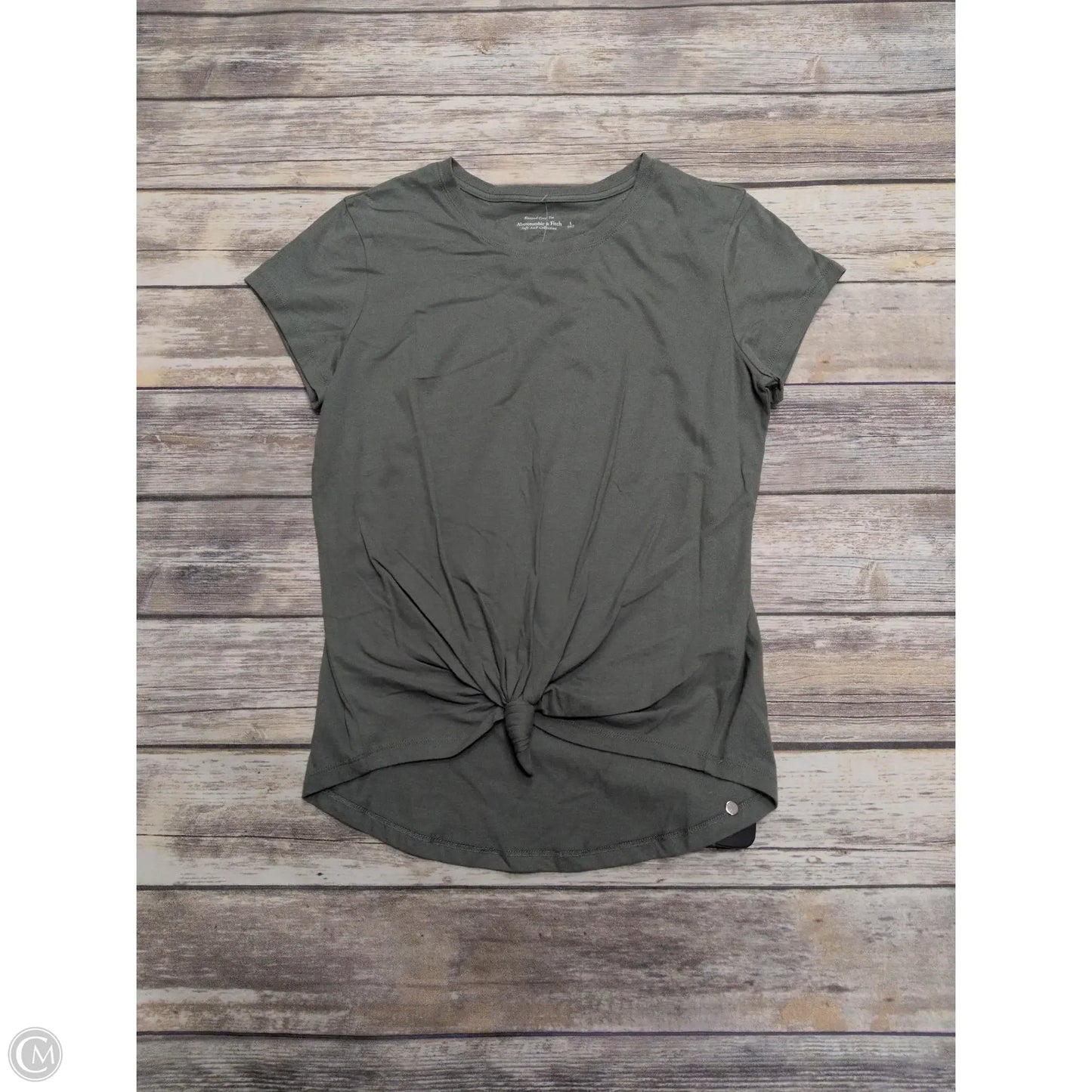 Top Short Sleeve Basic By Abercrombie And Fitch In Green, Size: L