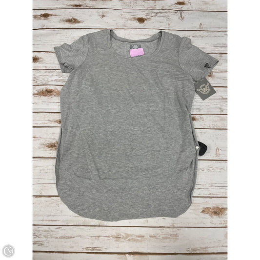 Top Short Sleeve By Cme In Grey, Size: M
