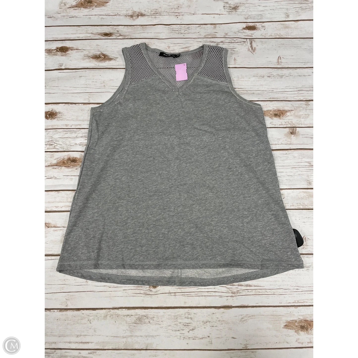 Top Sleeveless By Doe & Rae In Grey, Size: L
