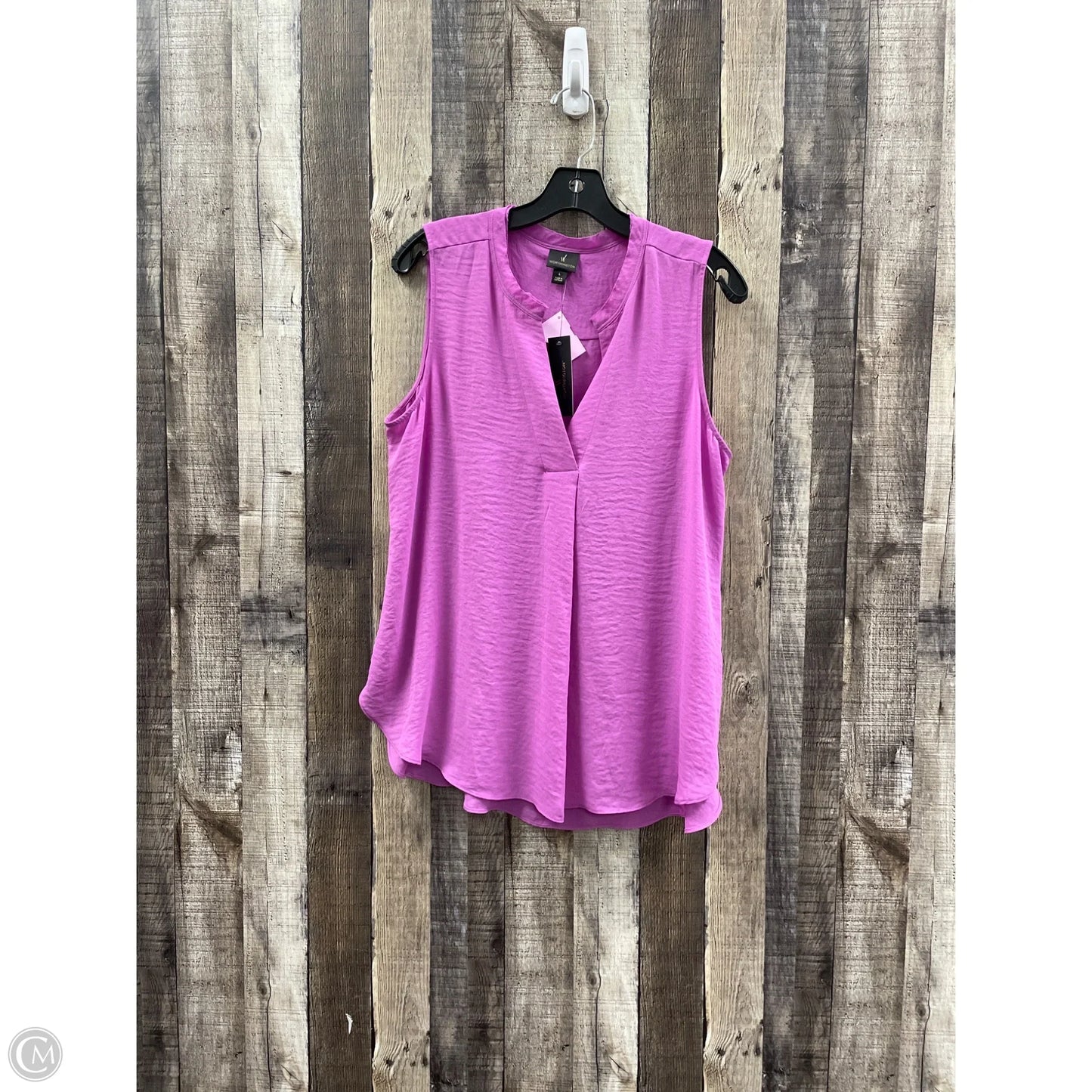 Top Sleeveless By Worthington In Purple, Size: L