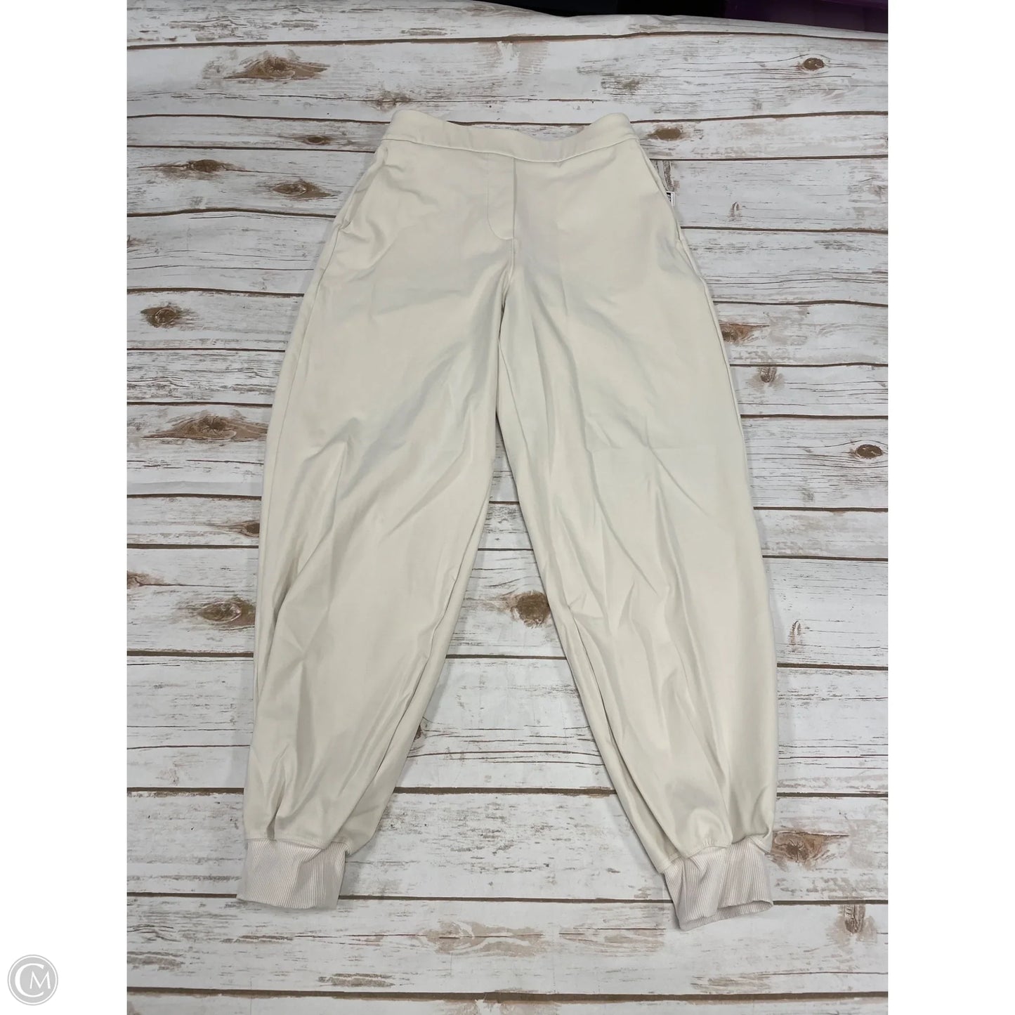 Athletic Pants By Lululemon In Cream, Size: S