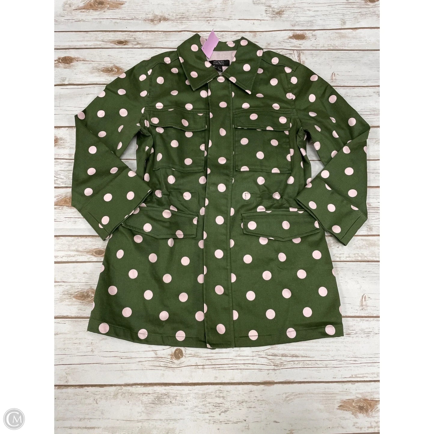 Jacket Other By Halogen In Polkadot Pattern, Size: S