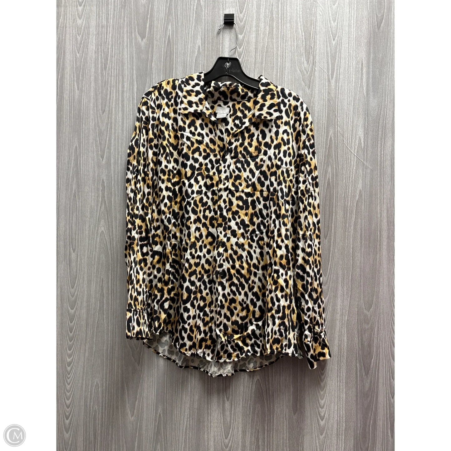 Top Long Sleeve By Chicos In Animal Print, Size: Xl