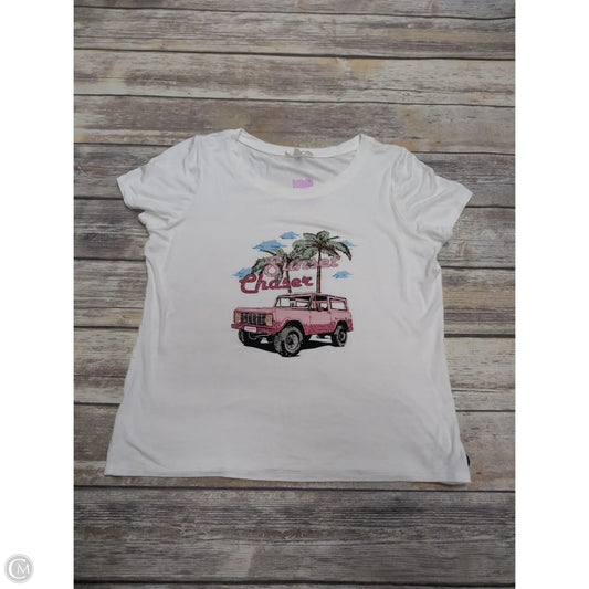 Top Short Sleeve By Cyrus In White, Size: M