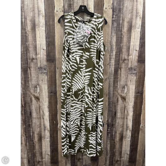 Dress Casual Maxi By Talbots In Green, Size: Xlp