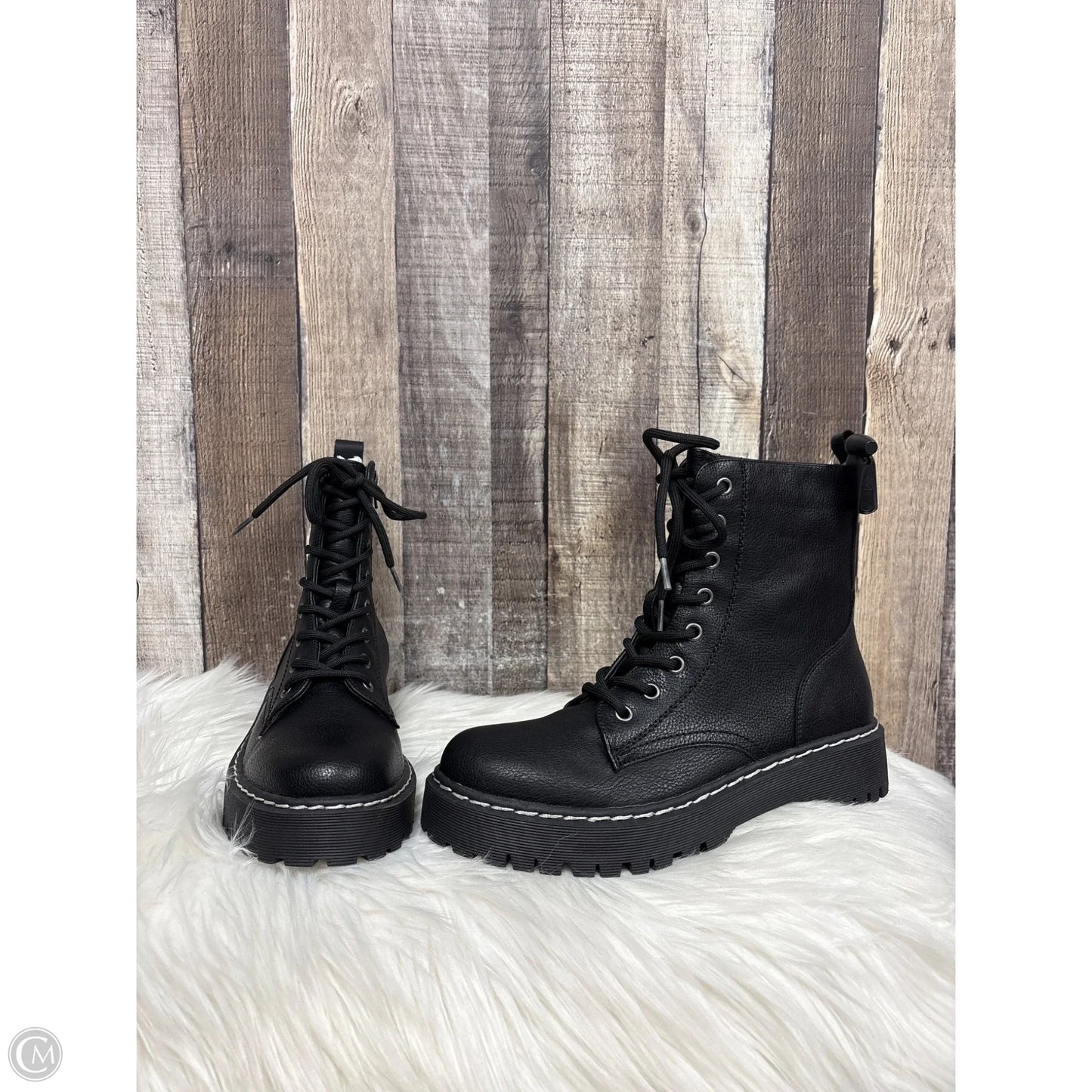 Boots Combat By Union Bay In Black, Size: 8