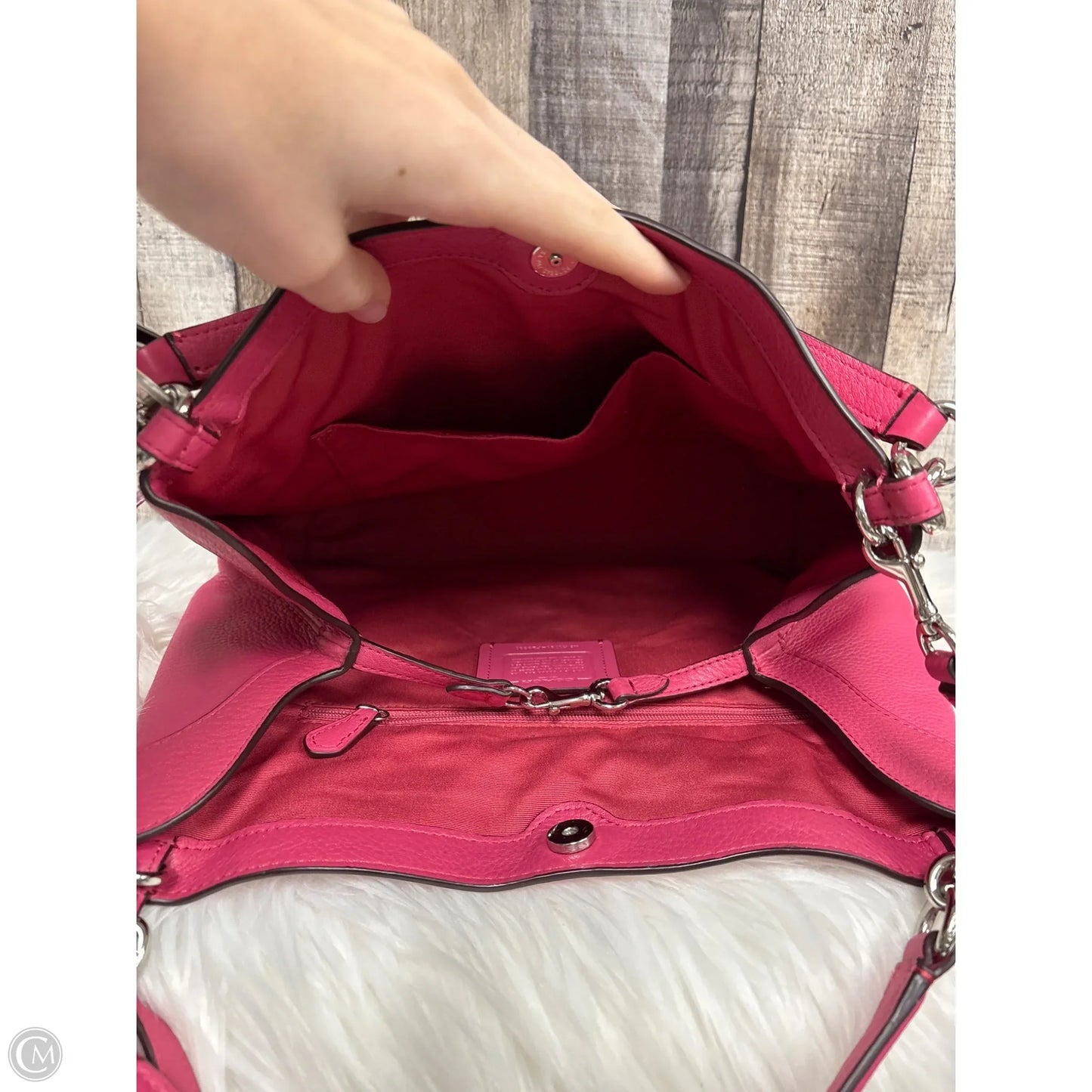Handbag Designer By Coach, Size: Medium