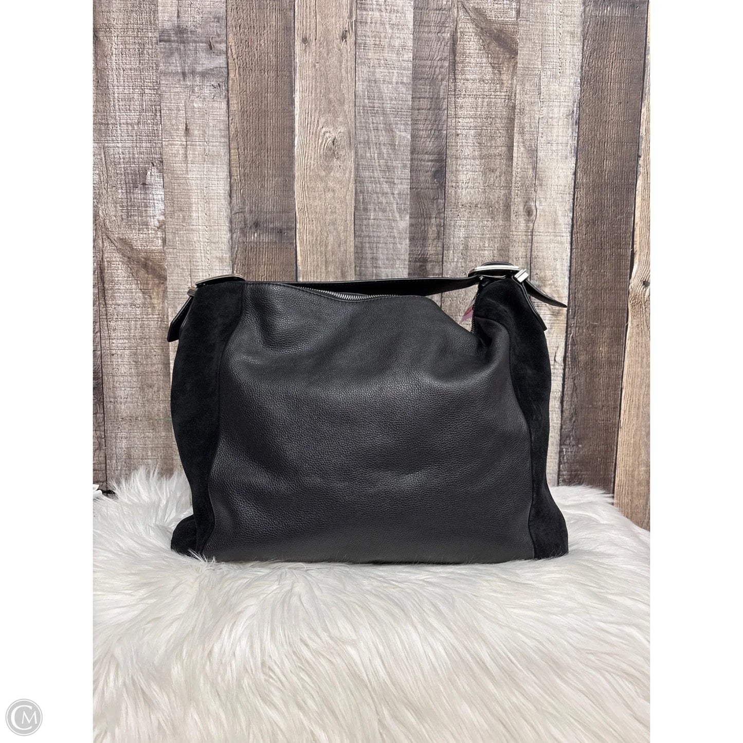 Handbag Leather By Vince Camuto, Size: Large