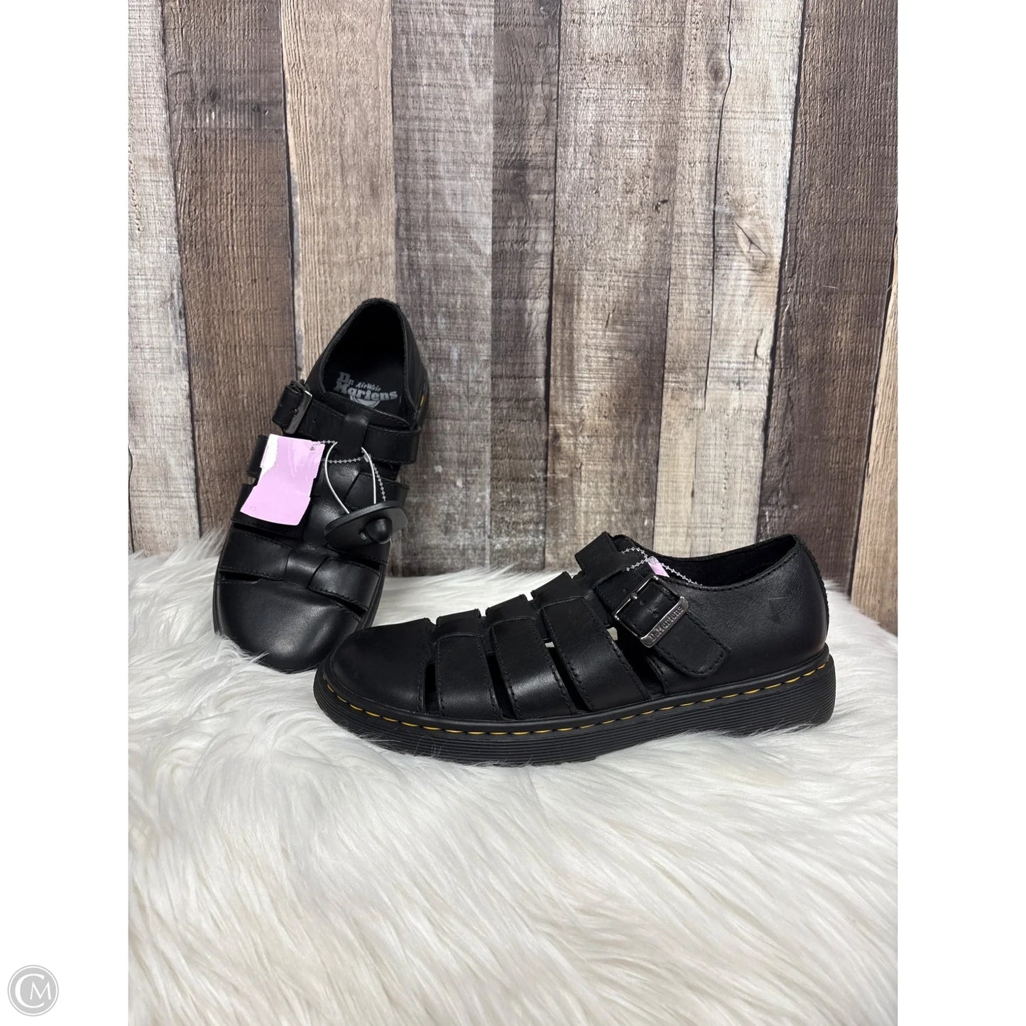 Shoes Flats By Dr Martens In Black, Size: 8