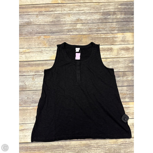 Top Sleeveless By Chicos In Black, Size: Xl