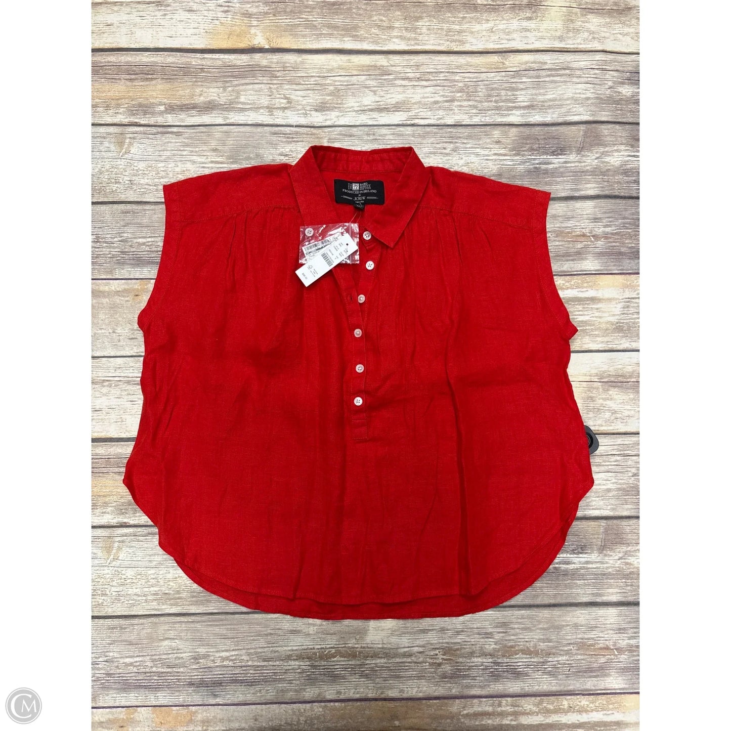 Top Sleeveless By J. Crew In Orange, Size: S