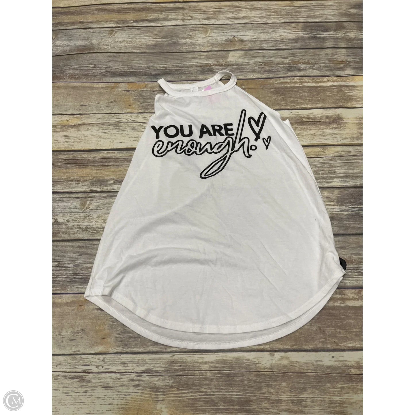Tank Top By District In White, Size: M