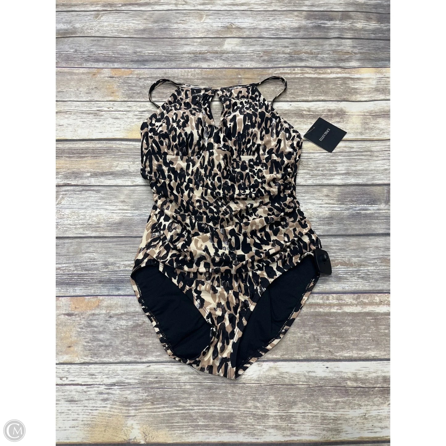Swimsuit By Ellen Tracy In Animal Print, Size: M