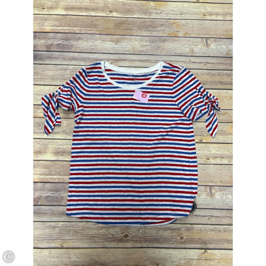 Top Short Sleeve By Talbots In Striped Pattern, Size: Sp