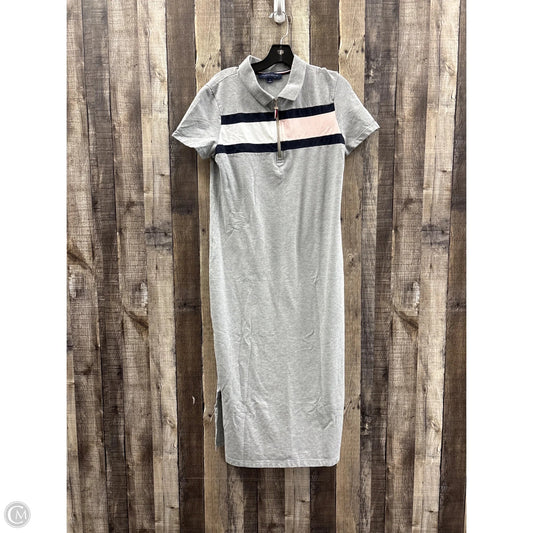 Dress Casual Maxi By Tommy Hilfiger In Grey, Size: M