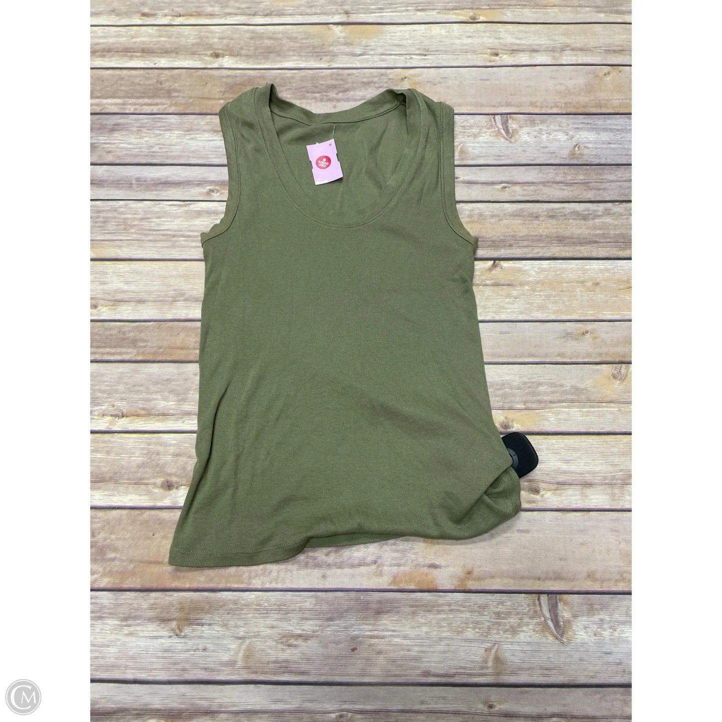 Top Sleeveless Basic By A New Day In Green, Size: S
