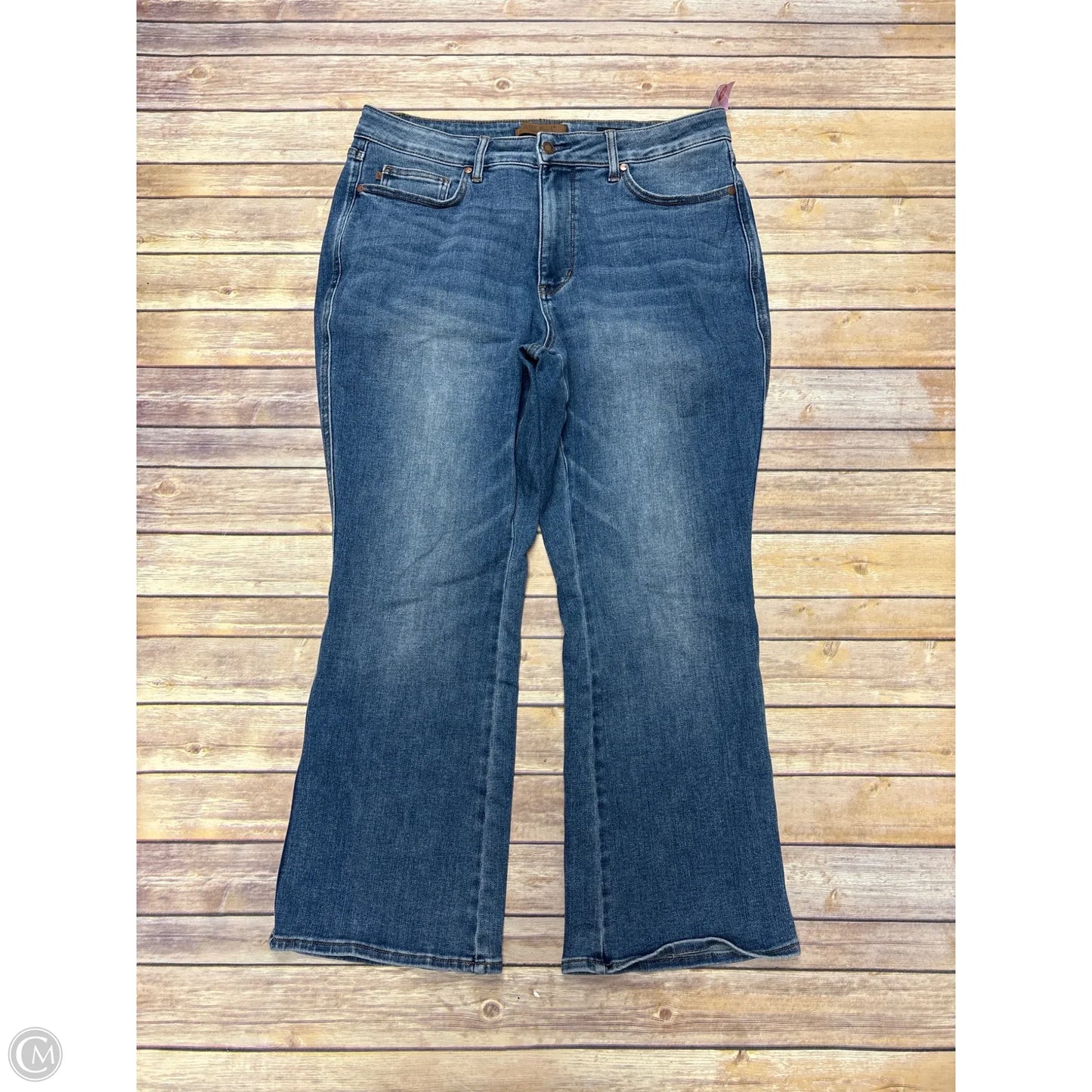 Jeans Boot Cut By Judy Blue In Blue Denim, Size: 18