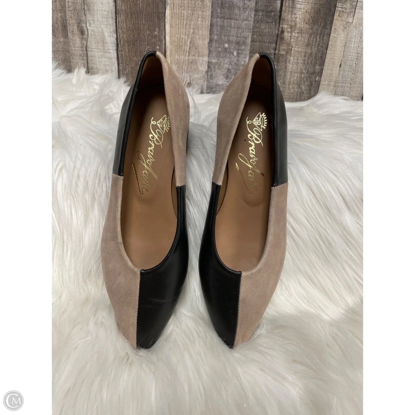 Shoes Heels Block By Cme In Black & Brown, Size: 8