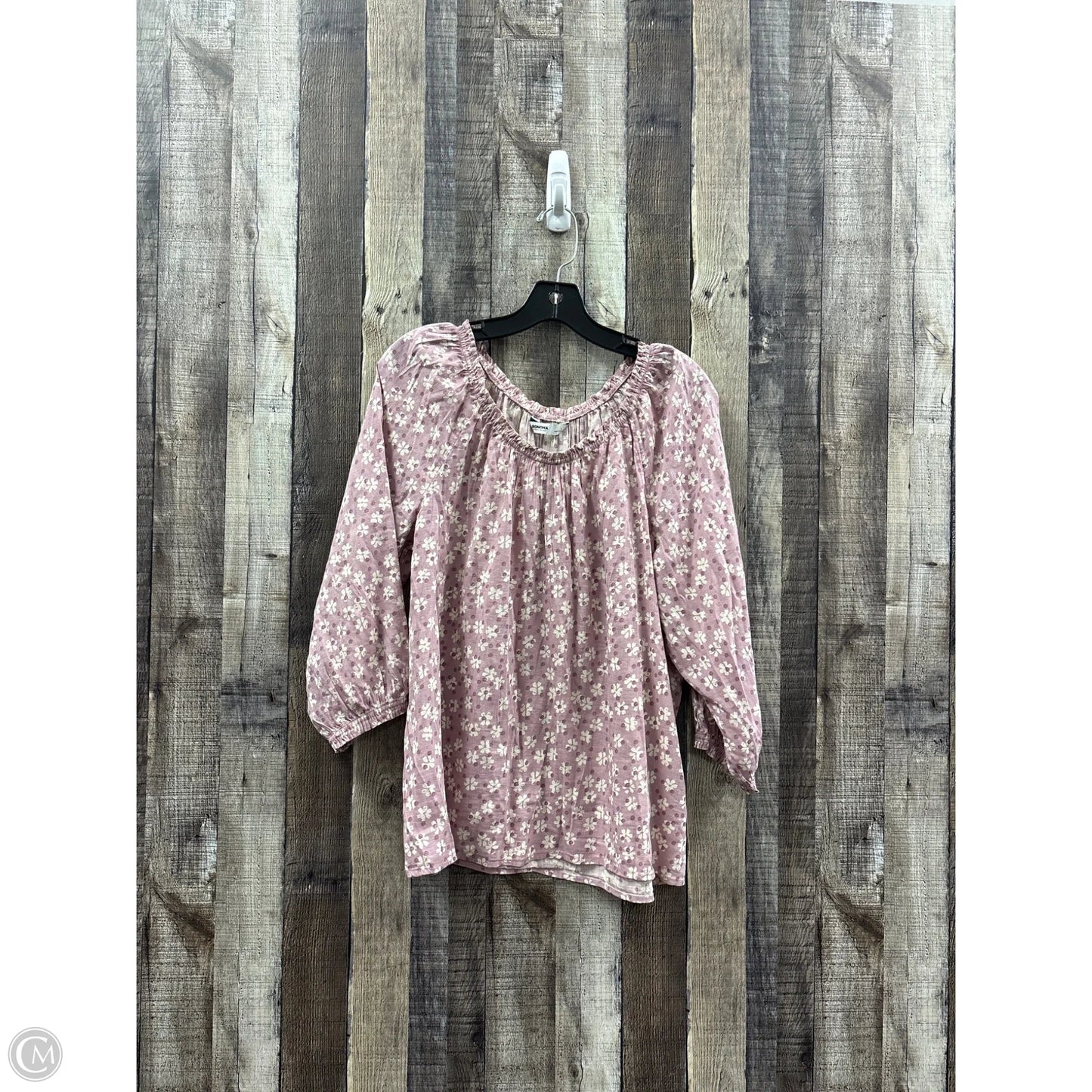 Top 3/4 Sleeve By Sonoma In Purple, Size: L