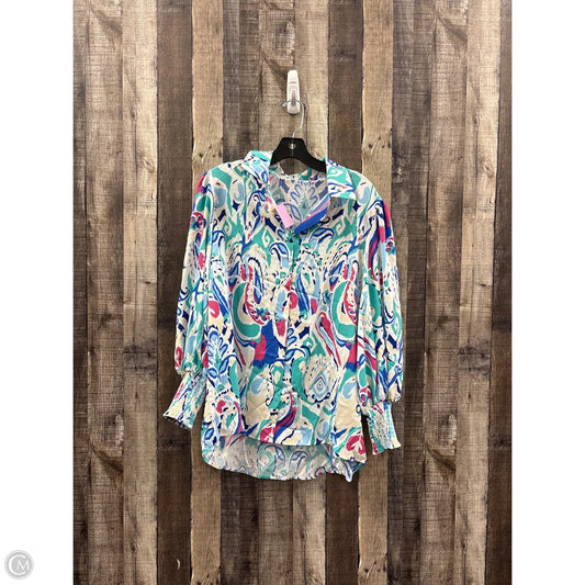 Top Long Sleeve By Cmf In Multi-colored, Size: L