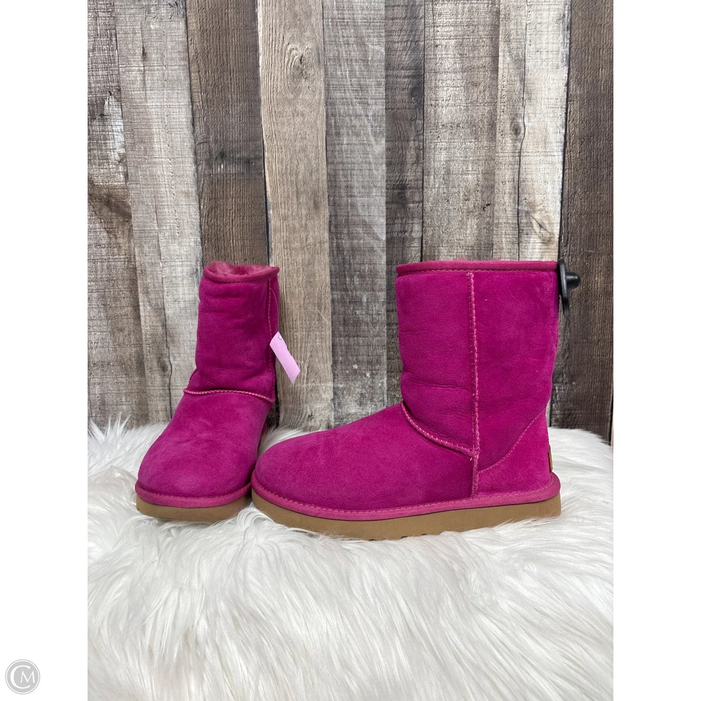 Boots Designer By Ugg In Pink, Size: 8