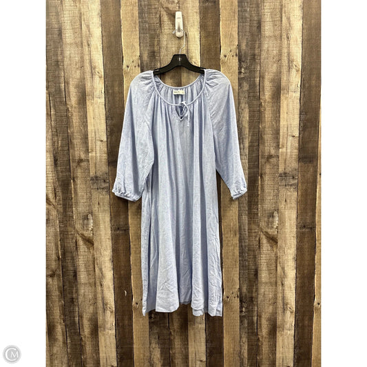 Dress Casual Midi By Sonoma In Blue, Size: Xl