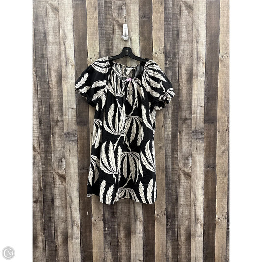Dress Casual Short By H&m In Black & Cream, Size: Xl