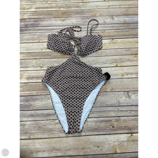 Swimsuit By Cupshe In Brown & White, Size: M