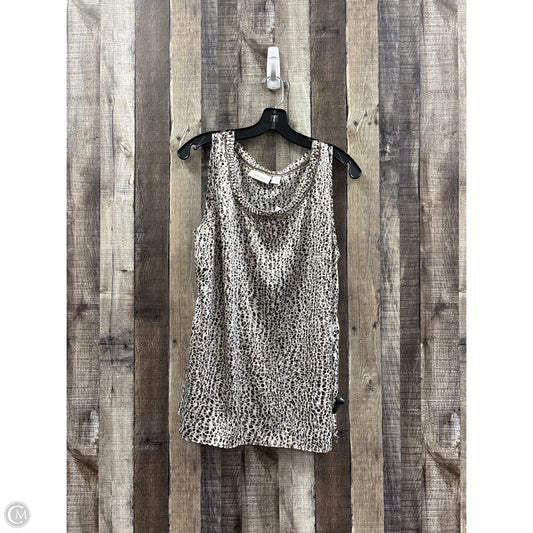 Top Sleeveless By Chicos In Animal Print, Size: Xl