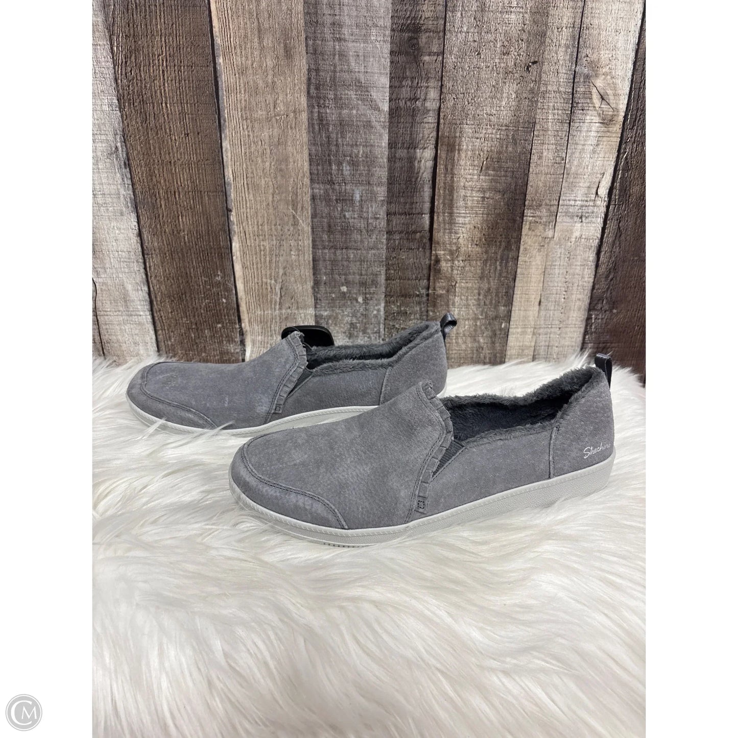 Shoes Flats By Skechers In Grey, Size: 10