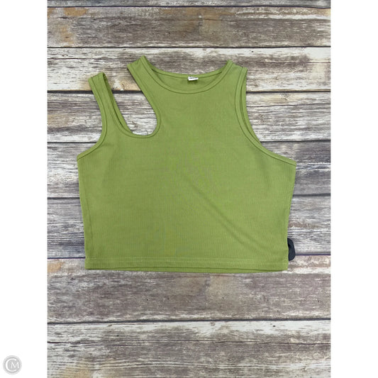Top Sleeveless By Cmf In Green, Size: L