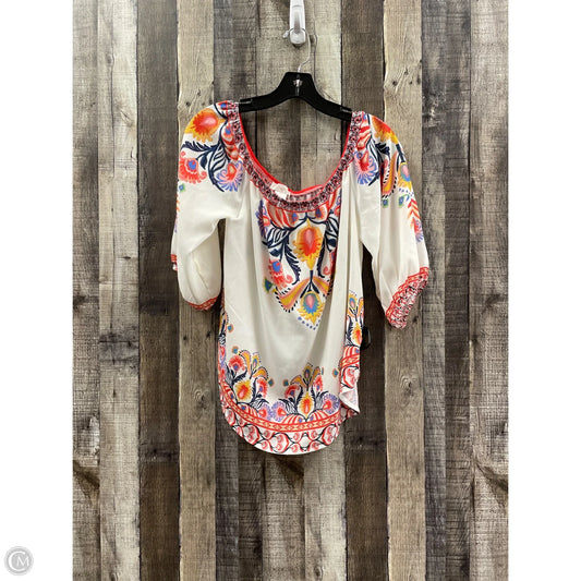 Top 3/4 Sleeve By Jealous Tomato In Multi-colored, Size: M