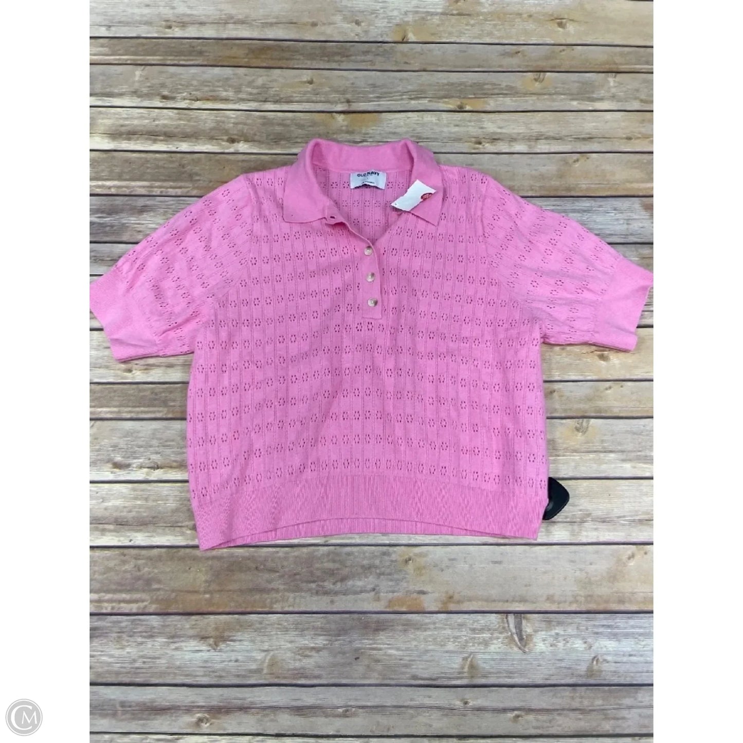 Top Short Sleeve By Old Navy In Pink, Size: L