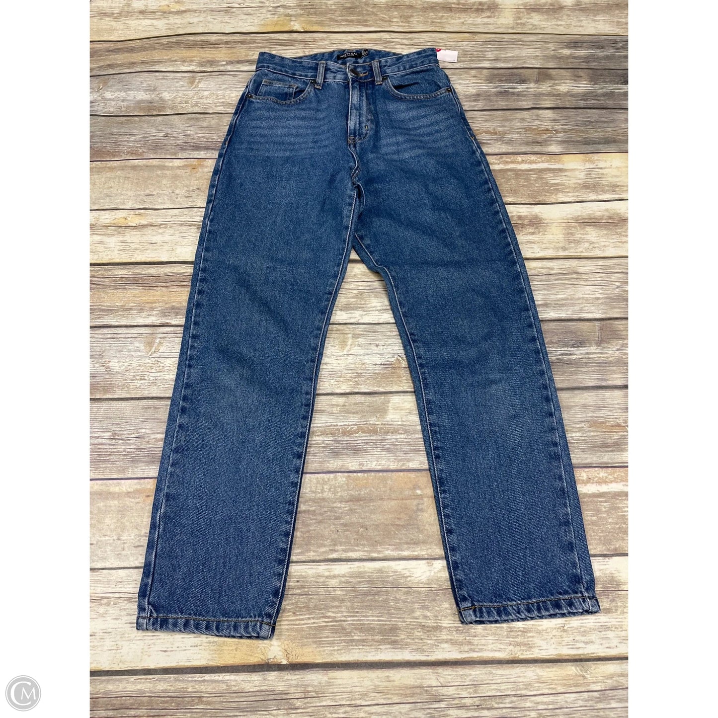 Jeans Straight By Nasty Gal In Blue Denim, Size: 4