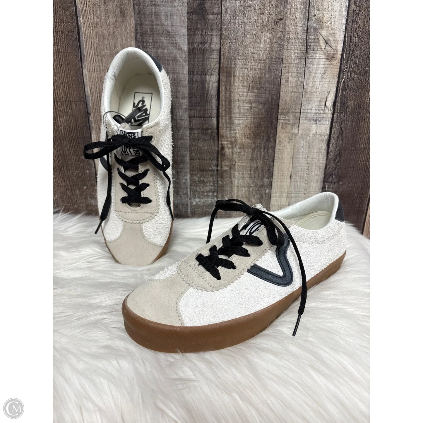 Shoes Sneakers By Vans In White, Size: 9.5